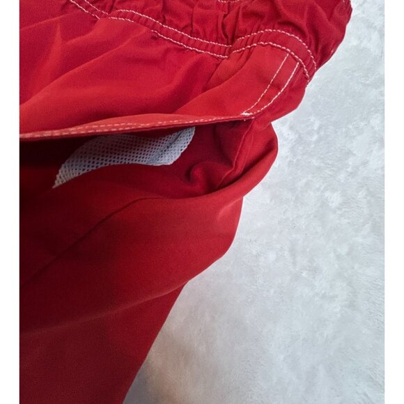 Tommy Hilfiger Mens Red Swim Trunk Shorts XL Mesh Lining Drawstring Waist Pocket - Picture 8 of 8